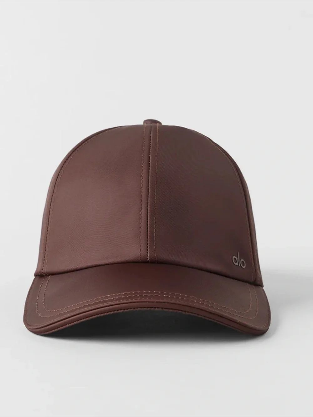 Alo Yoga Satin Off-Duty Cap Brownstone NWT $98